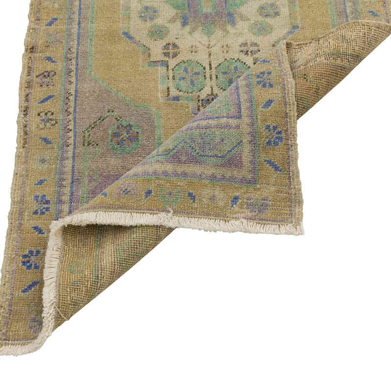 El Dokuma Vintage Halı - 52 cm x 107 cm - K0080589
