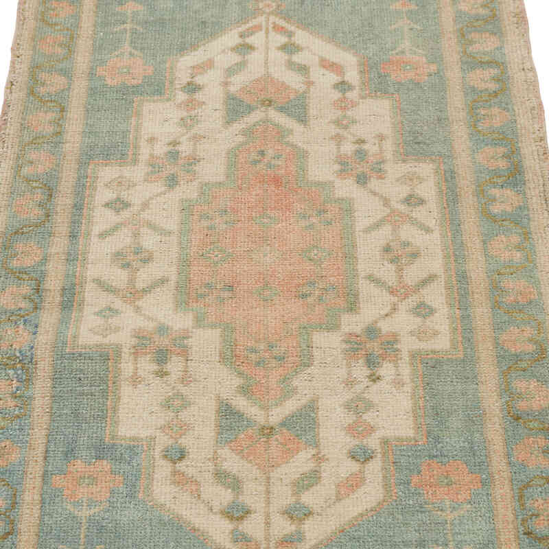 Alfombra Vintage Turca Anudada a Mano - 51 cm x 101 cm - K0080591