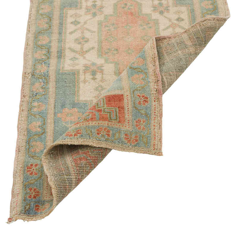 Alfombra Vintage Turca Anudada a Mano - 51 cm x 101 cm - K0080591