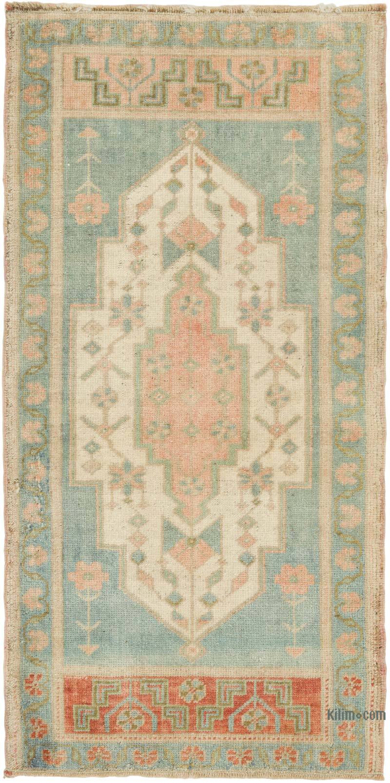 Alfombra Vintage Turca Anudada a Mano - 51 cm x 101 cm - K0080591