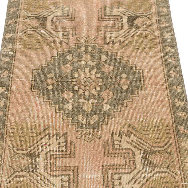 Vintage Turkish Hand-Knotted Rug - 1' 8" x 3'  (20" x 36") - K0080592