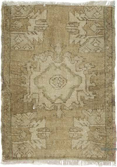 Vintage Turkish Hand-Knotted Rug - 1' 9" x 2' 6" (21" x 30")