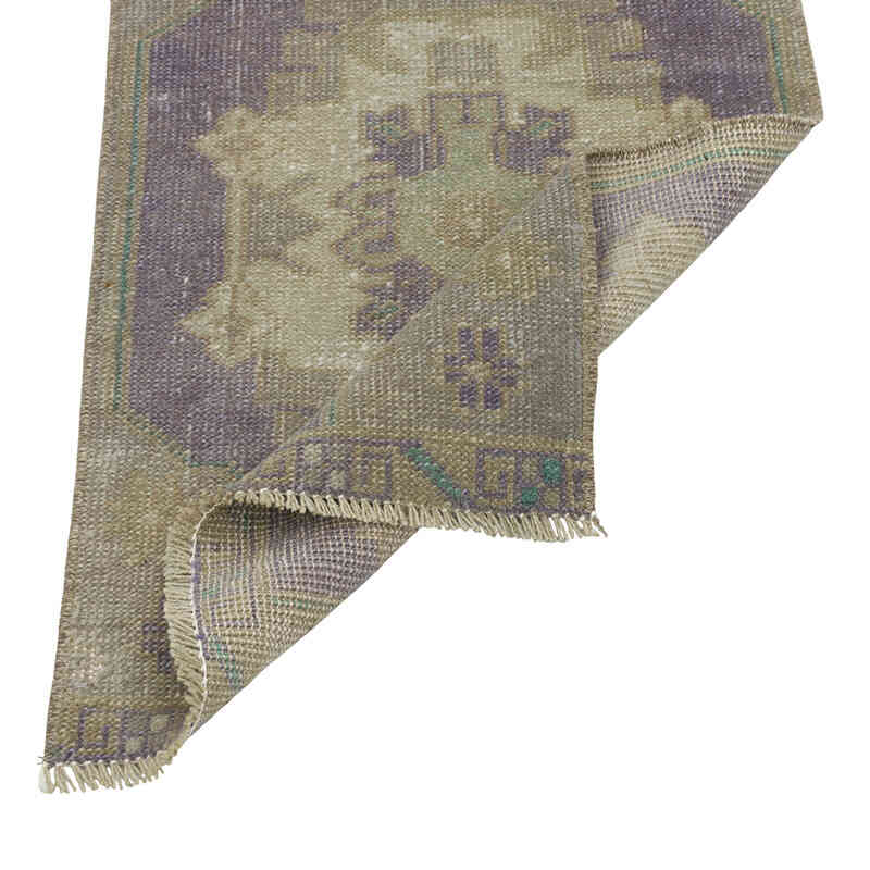 El Dokuma Vintage Halı - 38 cm x 108 cm - K0080595