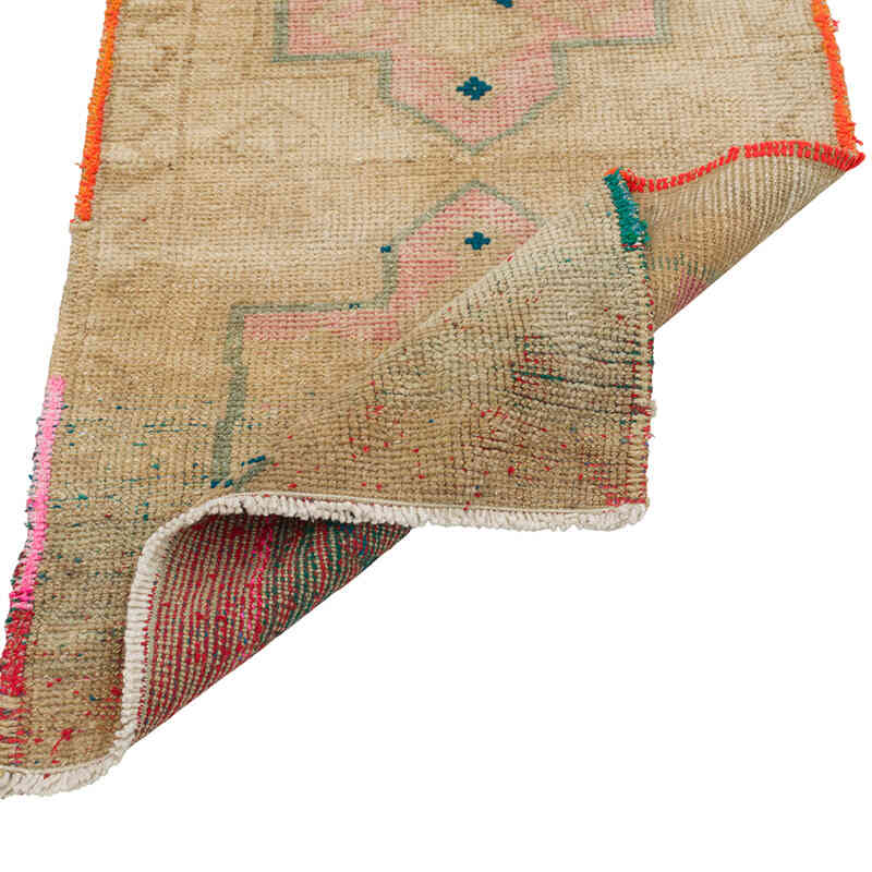 El Dokuma Vintage Halı - 55 cm x 92 cm - K0080596