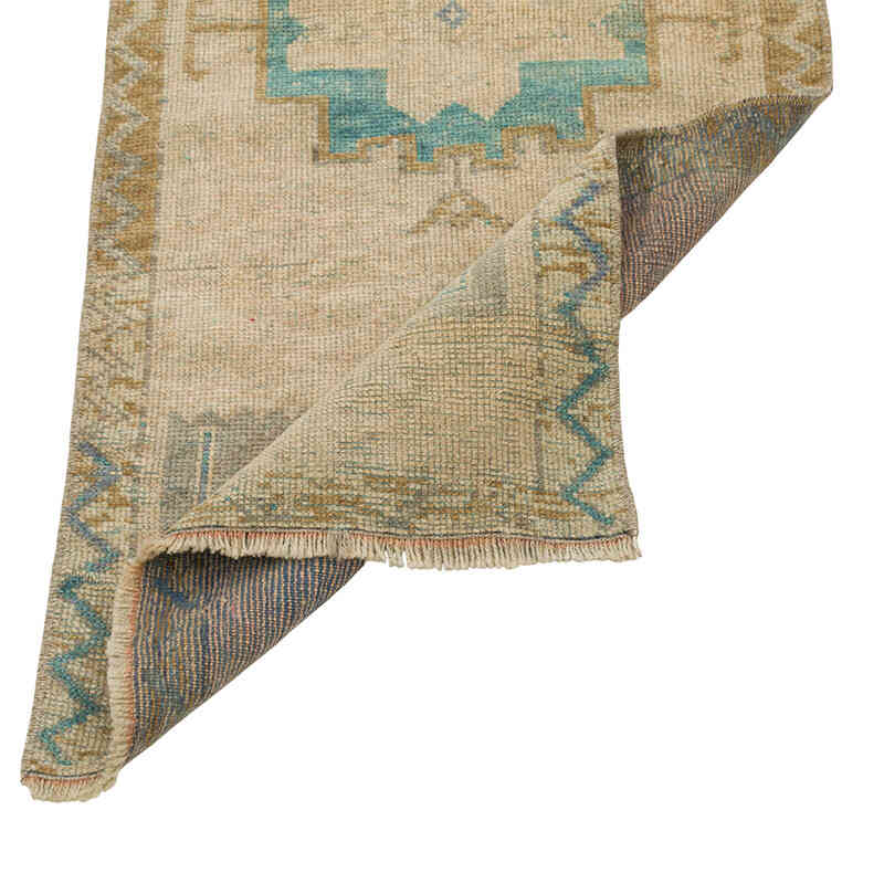 El Dokuma Vintage Halı - 48 cm x 118 cm - K0080597