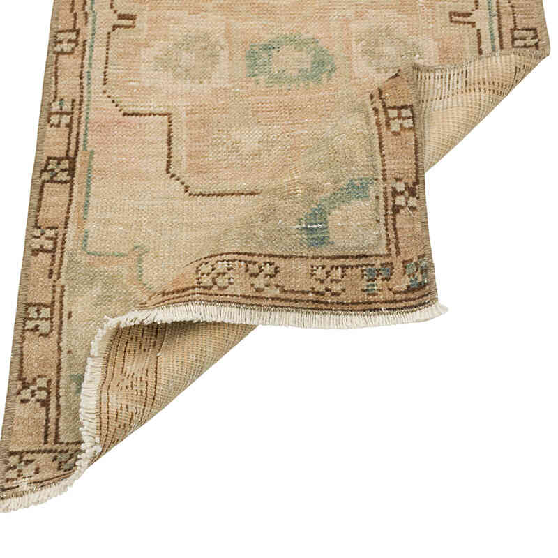 Alfombra Vintage Turca Anudada a Mano - 47 cm x 97 cm - K0080599