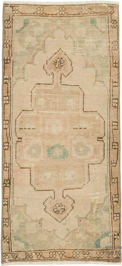 Alfombra Vintage Turca Anudada a Mano - 47 cm x 97 cm