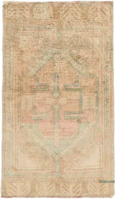 Vintage Turkish Hand-Knotted Rug - 1' 8" x 2' 8" (20" x 32")