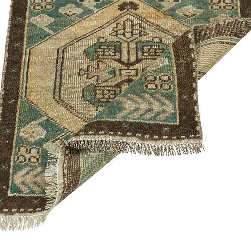 Vintage Turkish Hand-Knotted Rug - 1' 8" x 1' 11" (20" x 23") - K0080607