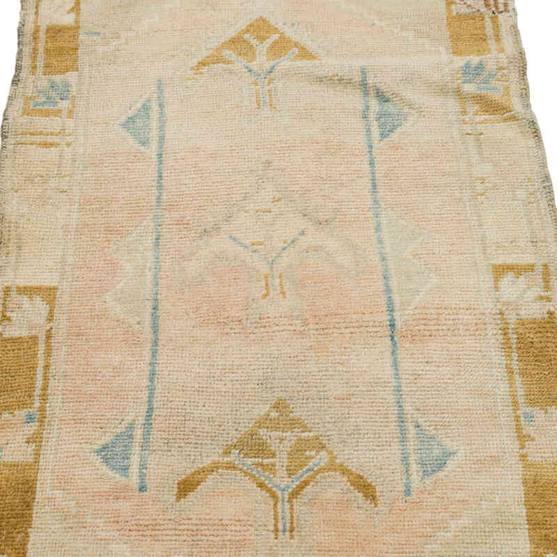 El Dokuma Vintage Halı - 50 cm x 93 cm - K0080610