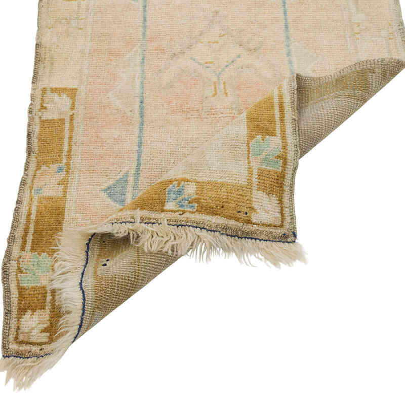 El Dokuma Vintage Halı - 50 cm x 93 cm - K0080610