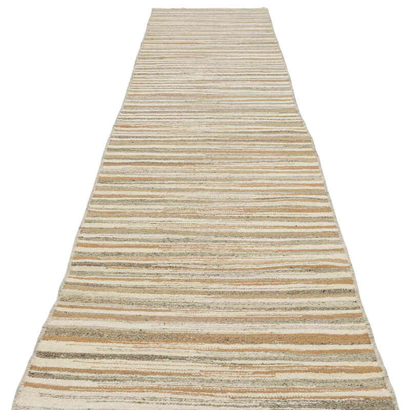 New Handwoven Turkish Kilim Runner - K0080621