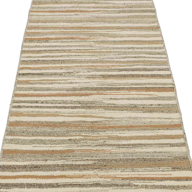 New Handwoven Turkish Kilim Runner - K0080621