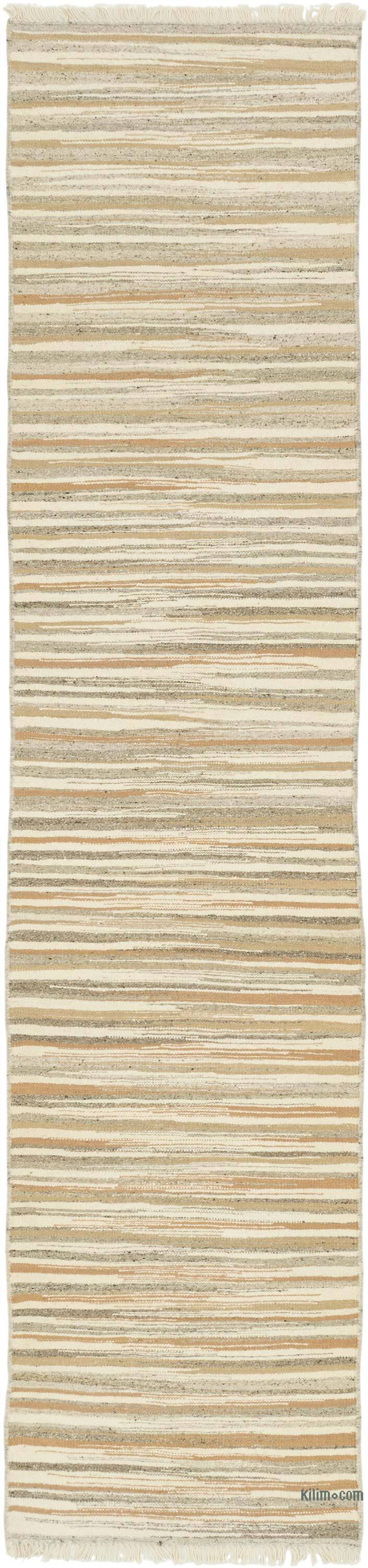 New Handwoven Turkish Kilim Runner - K0080621