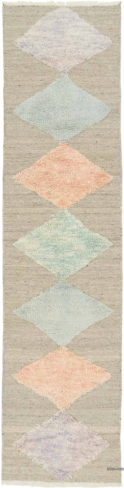 New Turkish Tulu Runner - 2' 9" x 11' 2" (33" x 134")