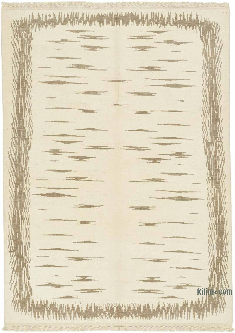 New Handwoven Turkish Kilim Rug - 7' 2" x 9' 10" (86" x 118") - K0080633
