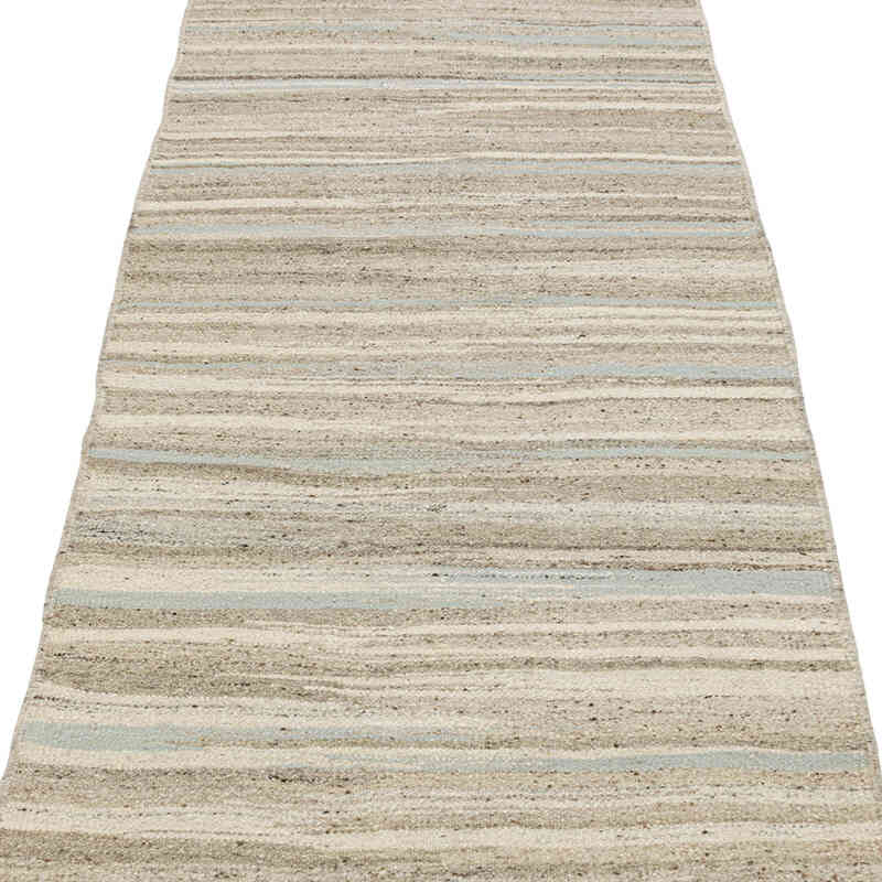 New Handwoven Turkish Kilim Runner - K0080639