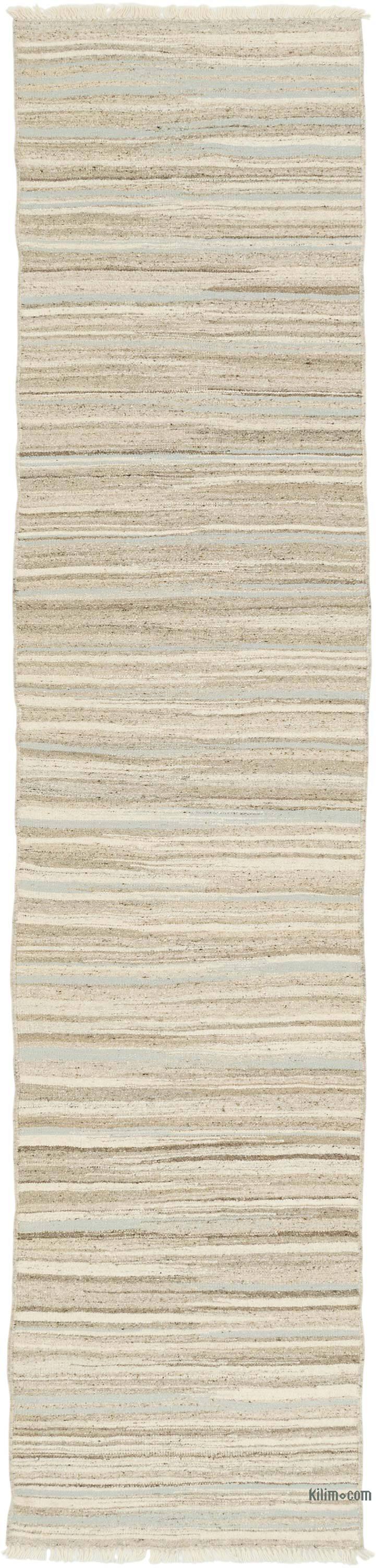 New Handwoven Turkish Kilim Runner - K0080639