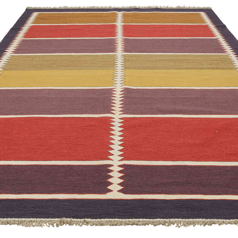 New Handwoven Turkish Kilim Rug - K0080652