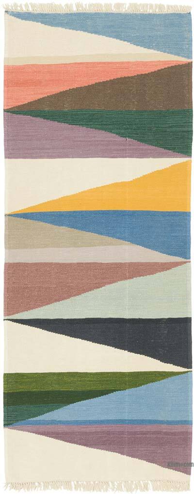 New Handwoven Turkish Kilim Runner