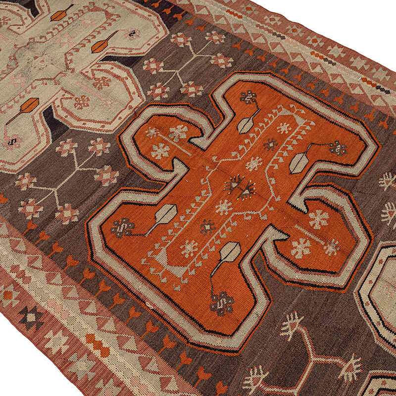 Vintage Kars Kilim Rug - 4' 9" x 11' 10" (57" x 142") - K0080666