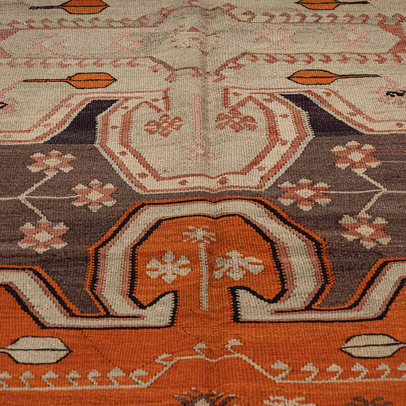 Vintage Kars Kilim Rug - 4' 9" x 11' 10" (57" x 142") - K0080666