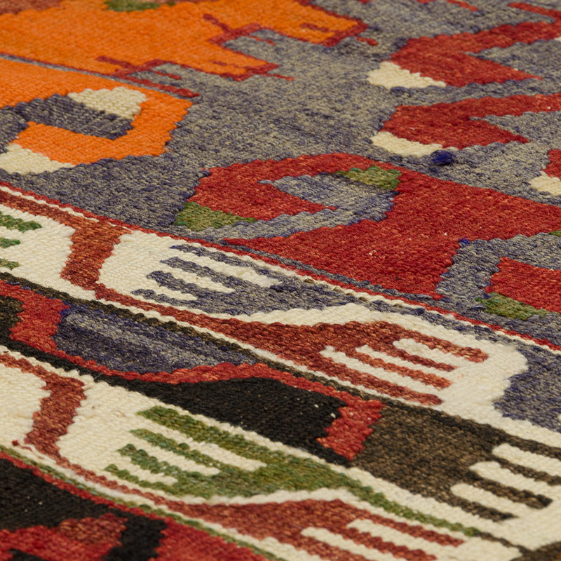 Vintage Cal Kilim Runner - 2' 11" x 8'  (35" x 96") - K0080667