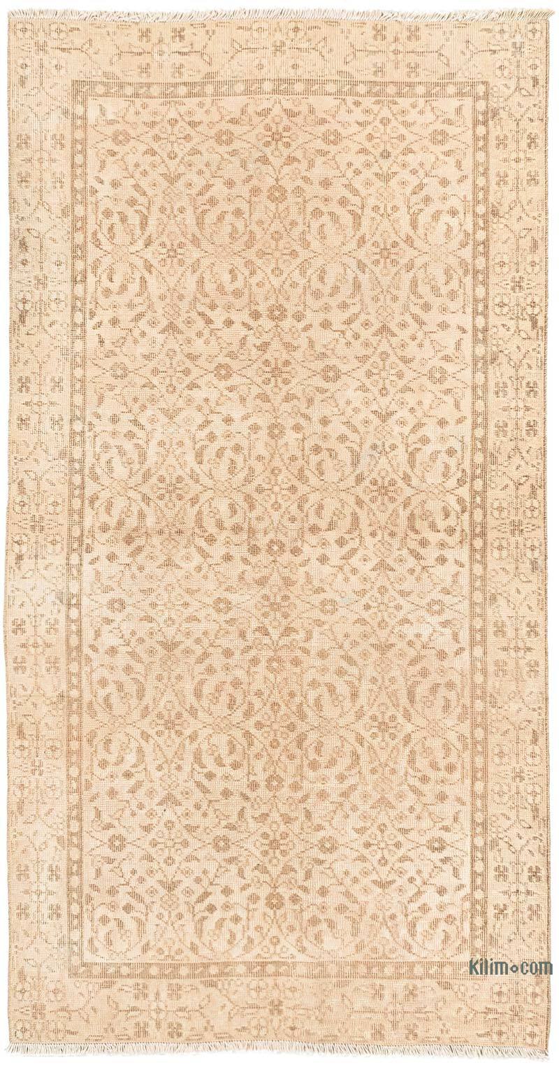 Alfombra Vintage Turca Anudada a Mano - 105 cm x 200 cm - K0080674