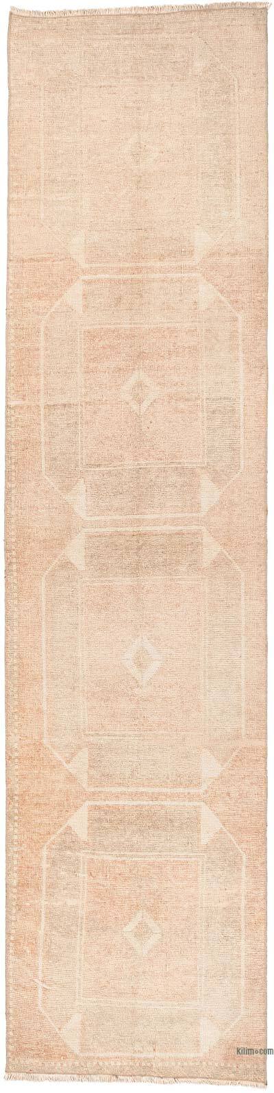 Vintage Turkish Hand-Knotted Runner - 2' 8" x 10' 11" (32" x 131")