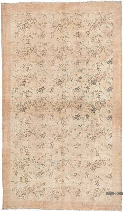 Vintage Turkish Hand-Knotted Rug - 5' 4" x 9' 4" (64" x 112")