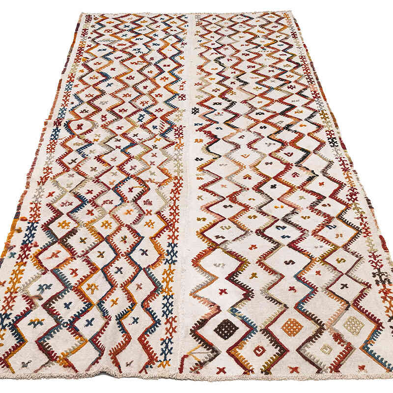 Vintage Konya Cicim Kilim - 125 cm x 267 cm - K0080680