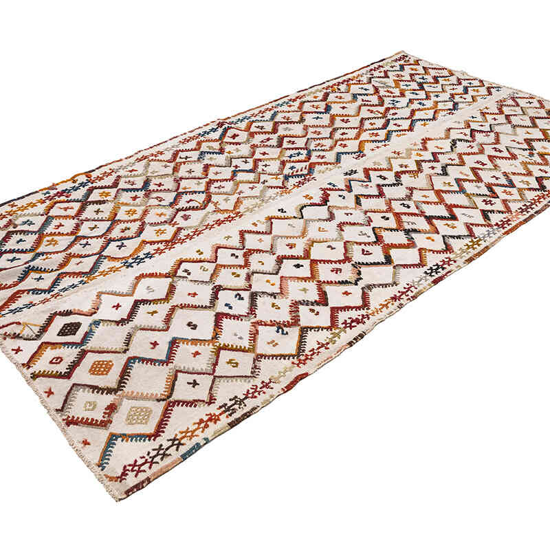 Vintage Konya Cicim Kilim - 125 cm x 267 cm - K0080680
