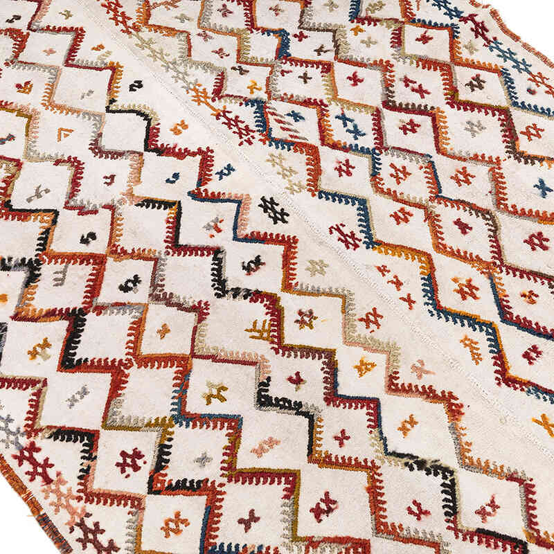 Vintage Konya Cicim Kilim - 125 cm x 267 cm - K0080680