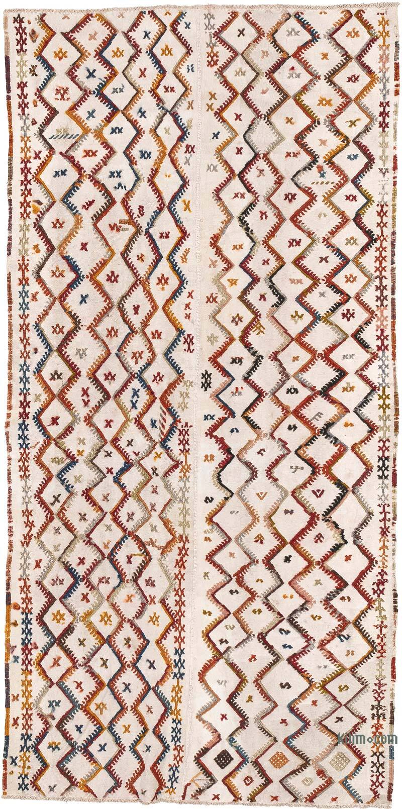 Vintage Konya Cicim Kilim - 125 cm x 267 cm - K0080680