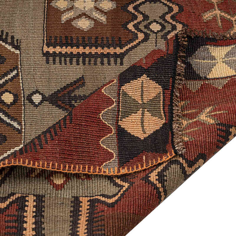Vintage Kars Kilim Runner - 3' 2" x 11' 5" (38" x 137") - K0080682