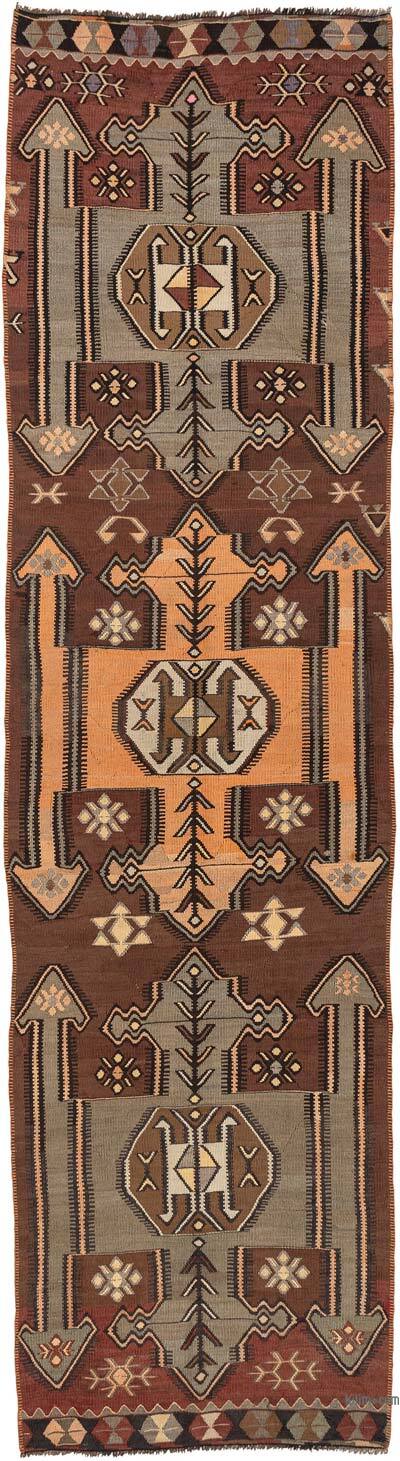 Vintage Kars Kilim Runner - 3' 2" x 11' 5" (38" x 137")