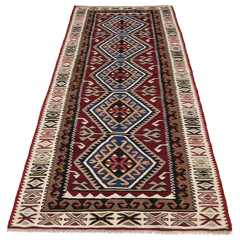 Vintage Adana Kilim Rug - 3' 2" x 7' 8" (38" x 92") - K0080686