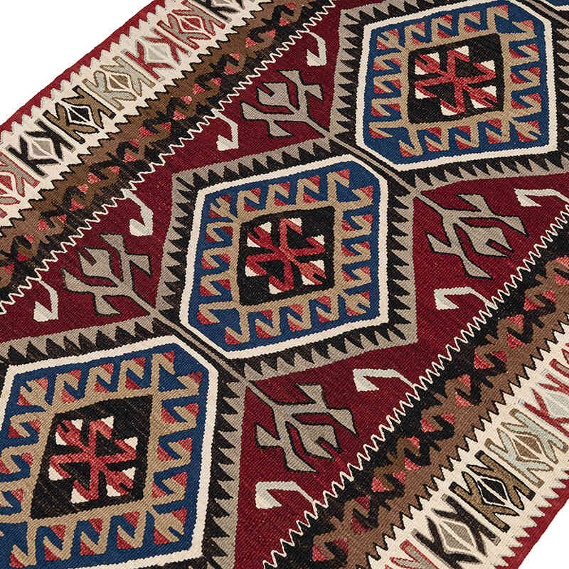 Vintage Adana Kilim Rug - 3' 2" x 7' 8" (38" x 92") - K0080686