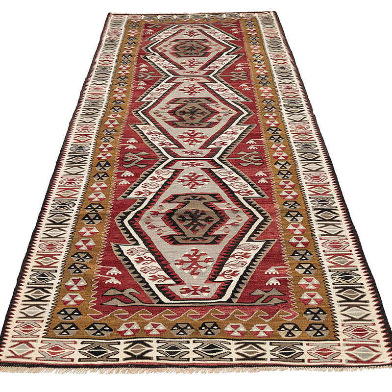 Vintage Adana Kilim - 107 cm x 278 cm - K0080688