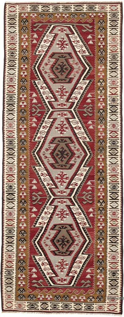Vintage Adana Kilim Rug - 3' 6" x 9' 1" (42" x 109")