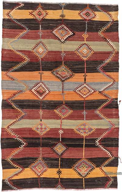 Vintage Sivas Kilim Rug - 3' 10" x 6'  (46" x 72")