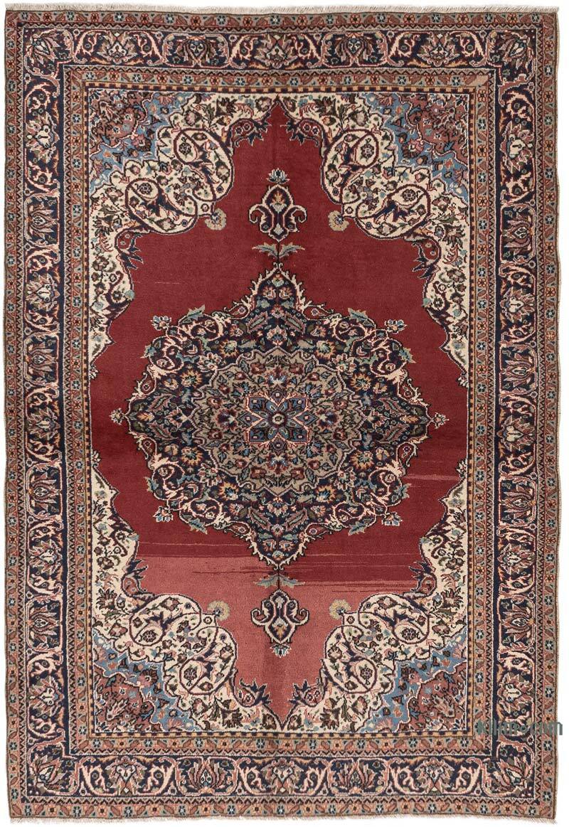 Alfombra Vintage Turca Anudada a Mano - 136 cm x 196 cm - K0080691