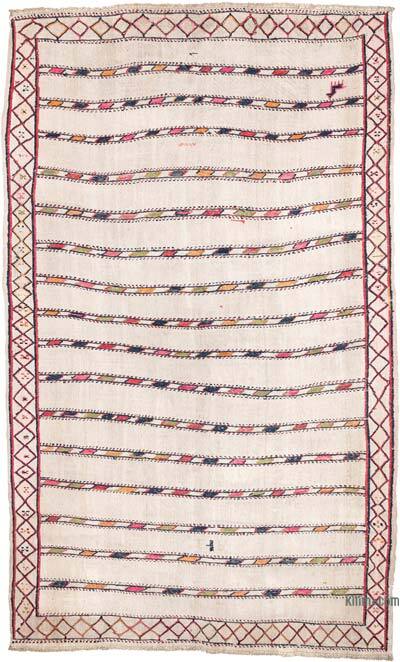 Vintage Anatolian Hemp Kilim Rug - 5' 8" x 9' 5" (68" x 113")