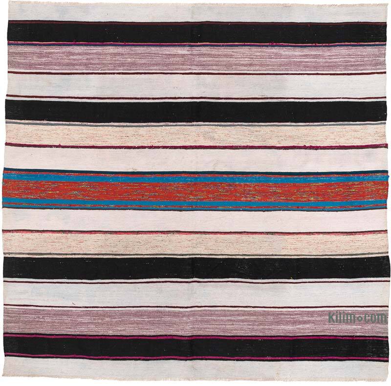 Vintage Adana Kilim Rug - 6' 9" x 6' 8" (81" x 80") - K0080707