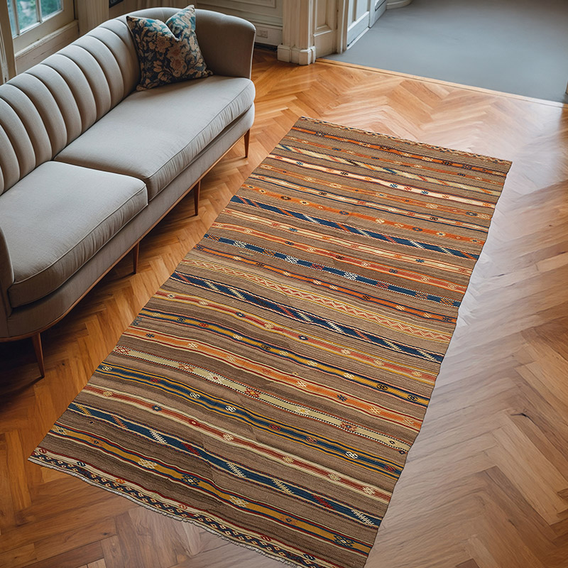 Alfombra Vintage Fethiye Kilim - 148 cm x 292 cm - K0080708