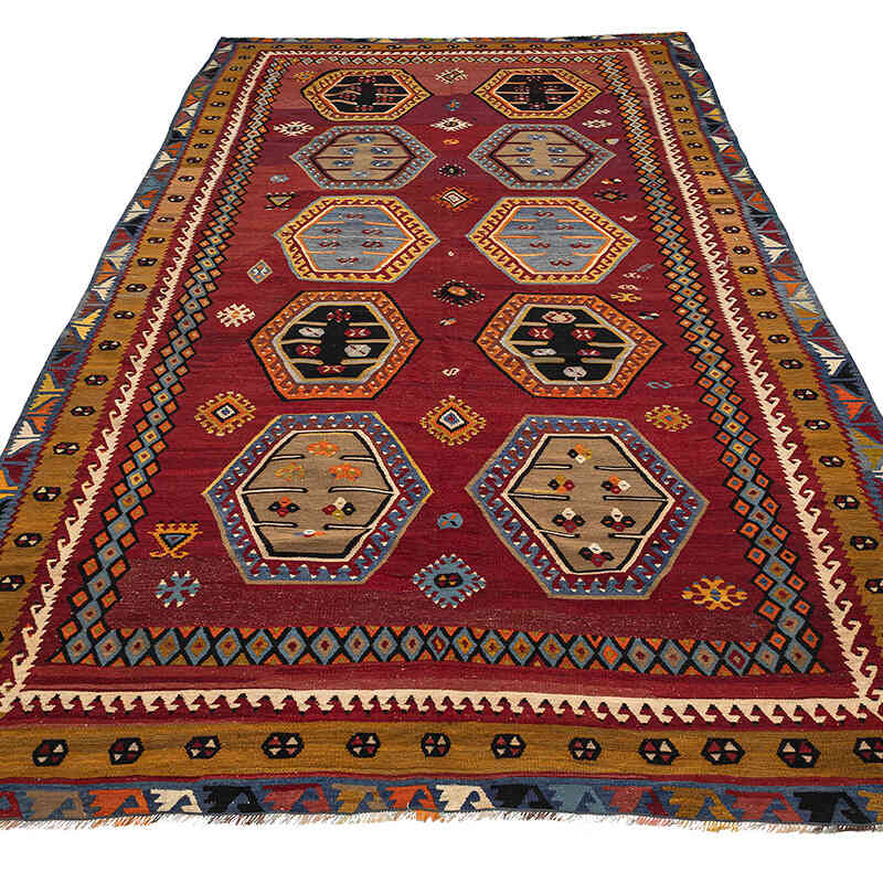 Alfombra Vintage Sarkisla Kilim - 183 cm x 310 cm - K0080712