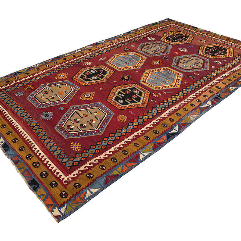 Alfombra Vintage Sarkisla Kilim - 183 cm x 310 cm - K0080712