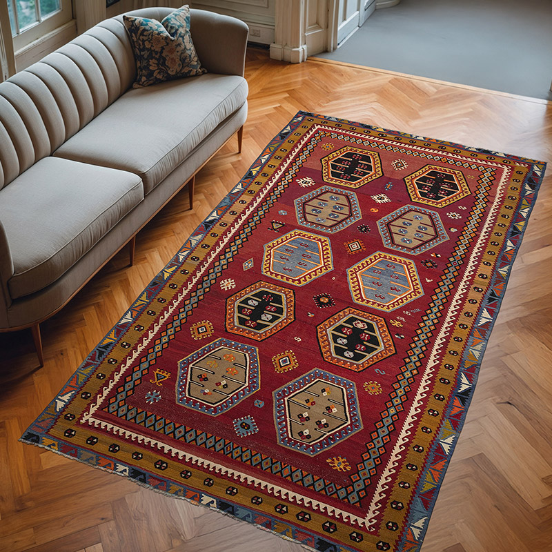 Alfombra Vintage Sarkisla Kilim - 183 cm x 310 cm - K0080712