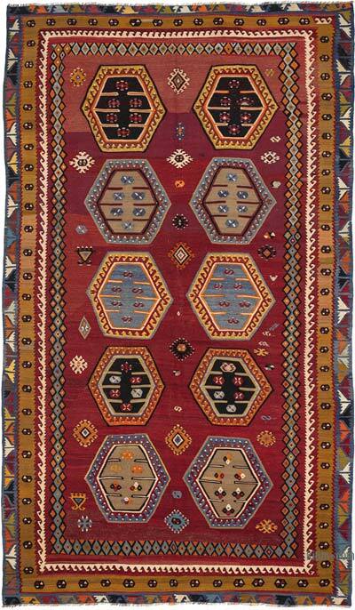 Vintage Sarkisla Kilim Rug - 6'  x 10' 2" (72" x 122")