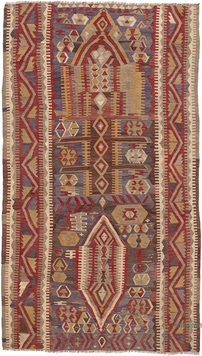 Vintage Konya Kilim Rug - 4' 8" x 8' 2" (56" x 98")